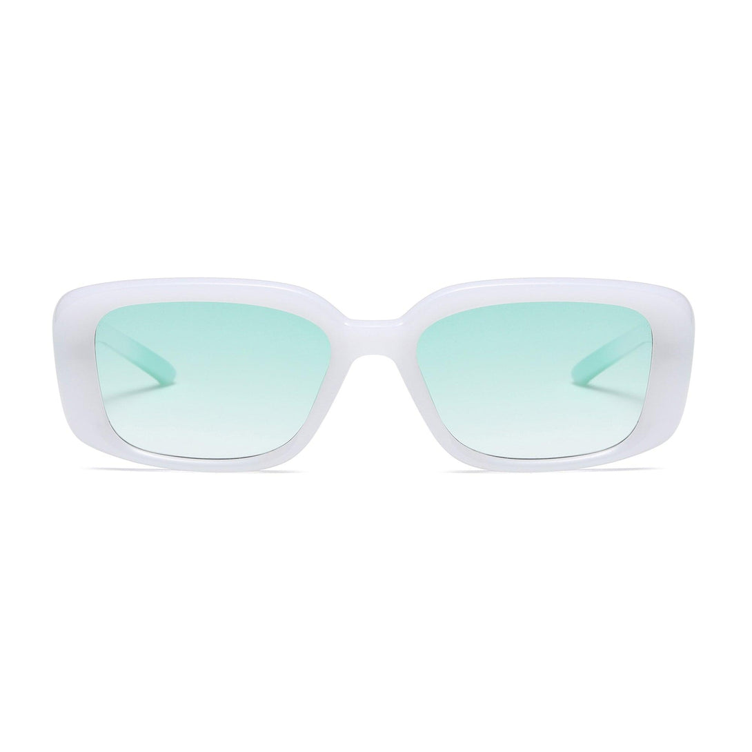 Gwendolyn Sunglasses 3371-WHITE GREEN | Prime Particle