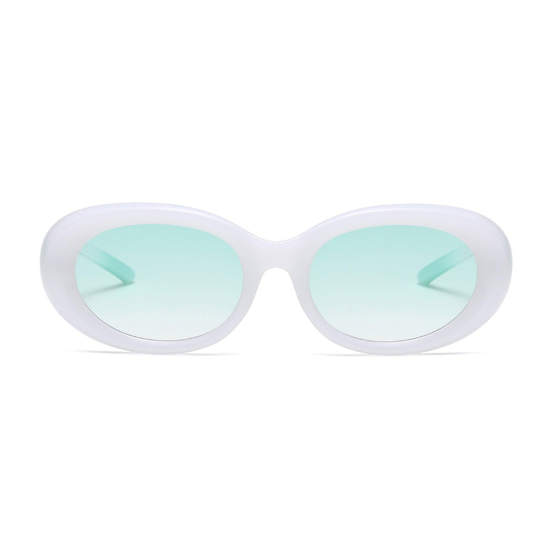 Harriet Sunglasses 3370-WHITE GREEN | Prime Particle